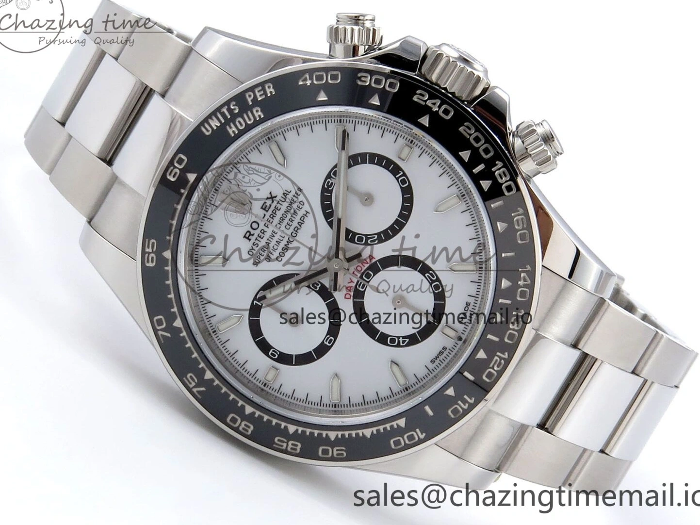 MiroTime 0323 Refined Daytona 126500 VSF 1:1 Best Edition 904L Steel White Dial on SS Braclet DD 1238